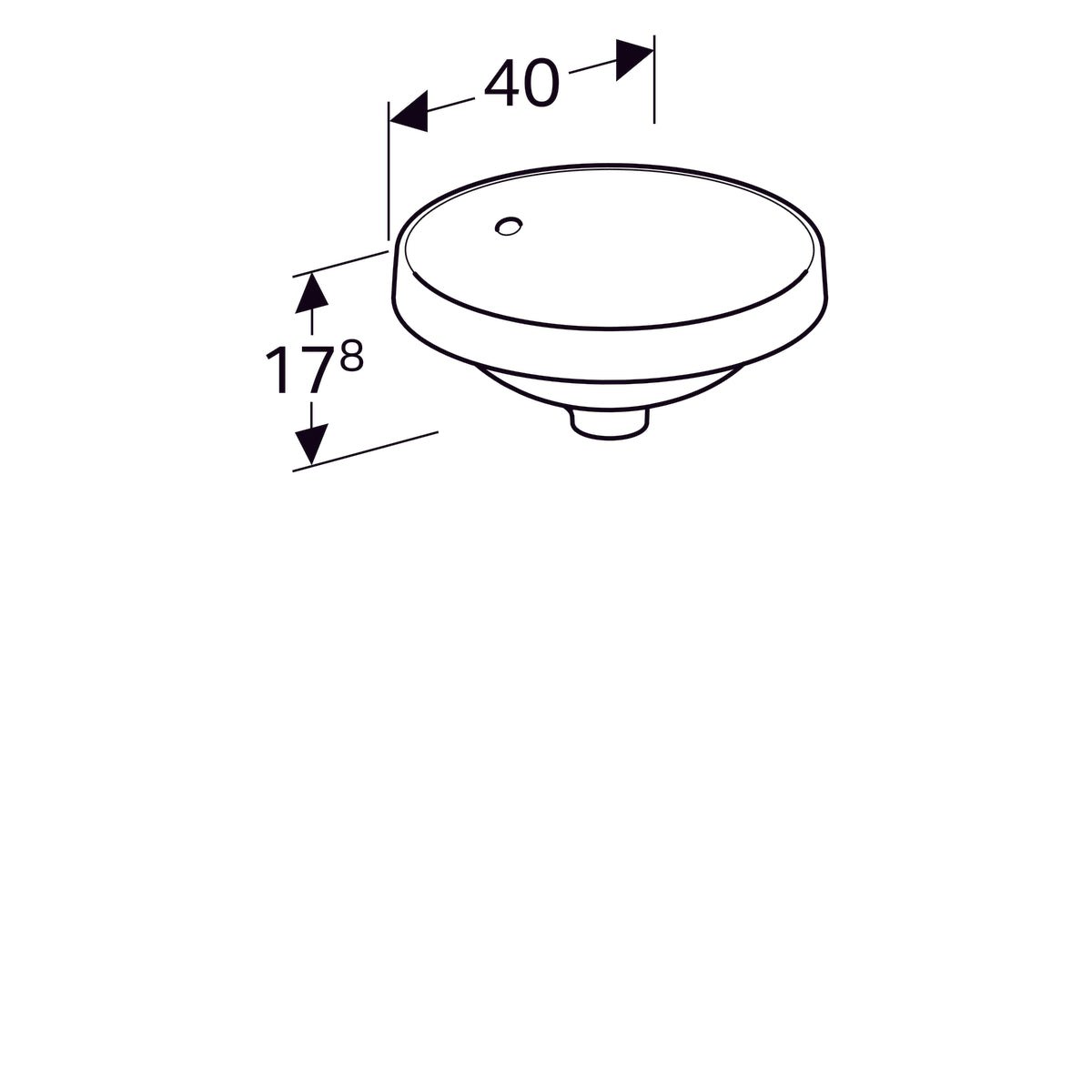 Pesuallas Geberit Variform 400x400x178 mm - KarelianStore