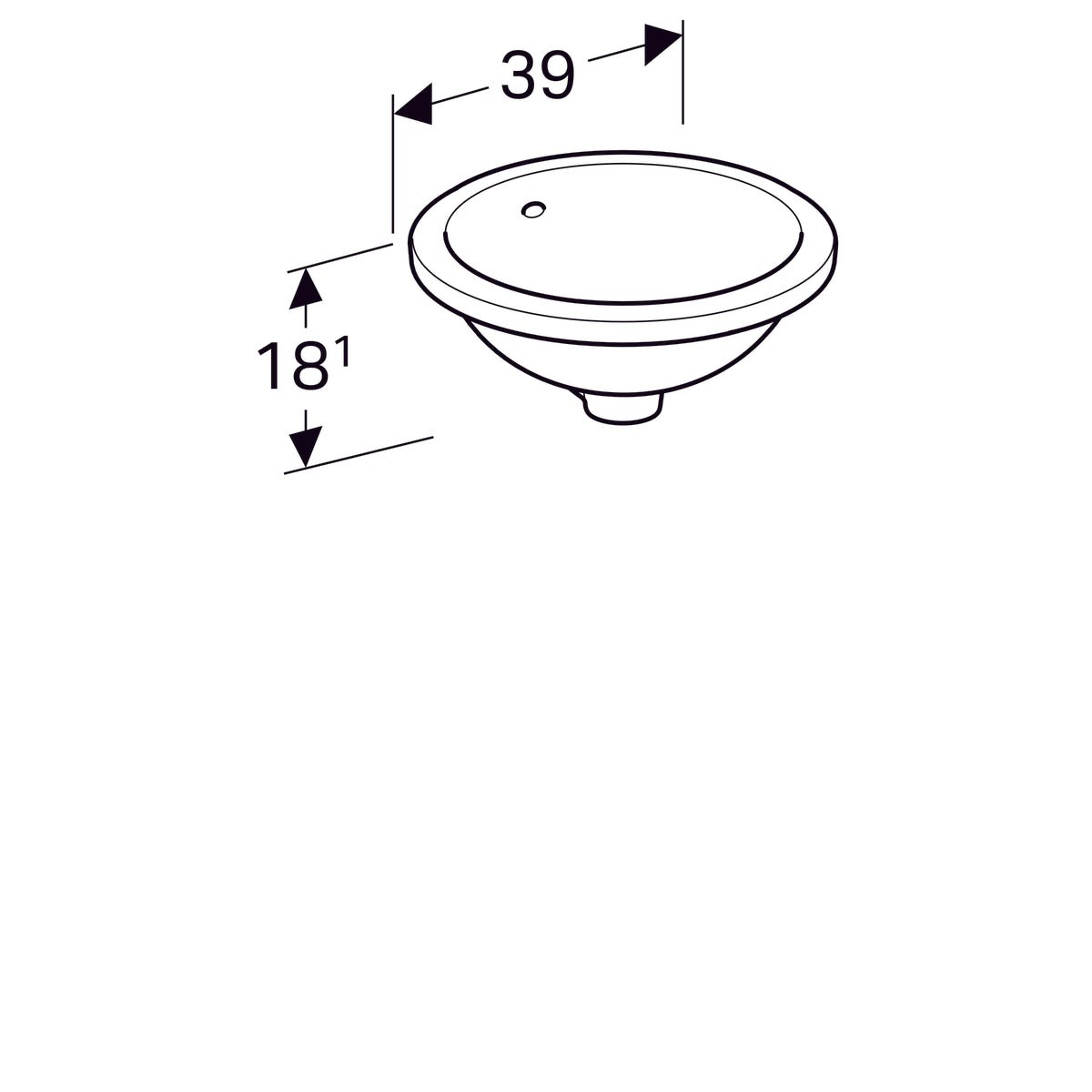 Pesuallas Geberit Variform 405x420x180 mm Tason Alle - KarelianStore