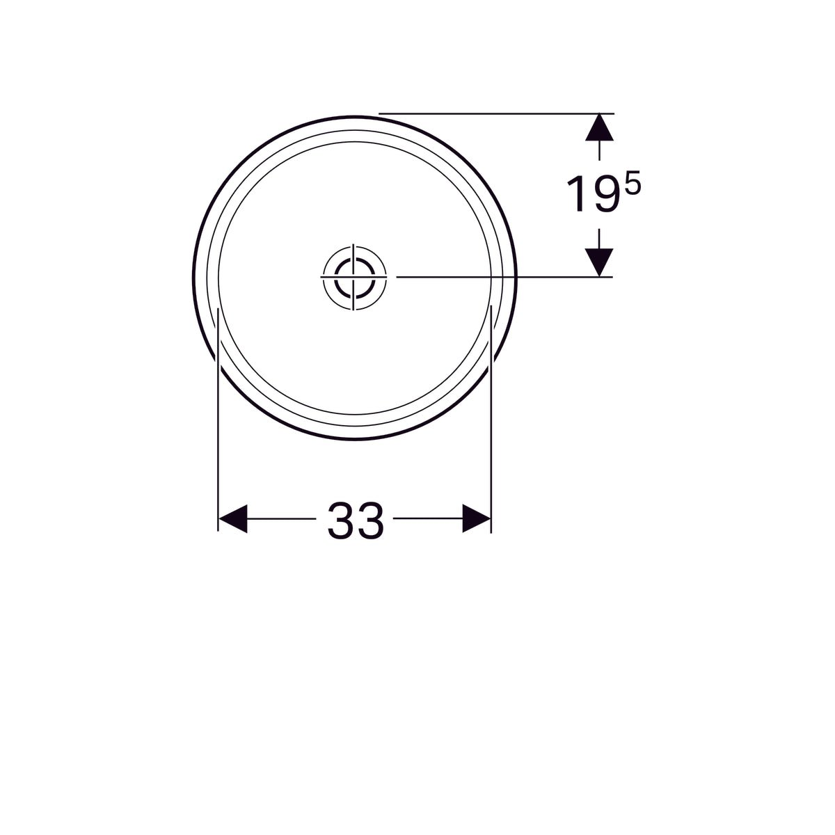 Pesuallas Geberit Variform 405x420x180 mm Tason Alle Ilman ylivuotoa - KarelianStore