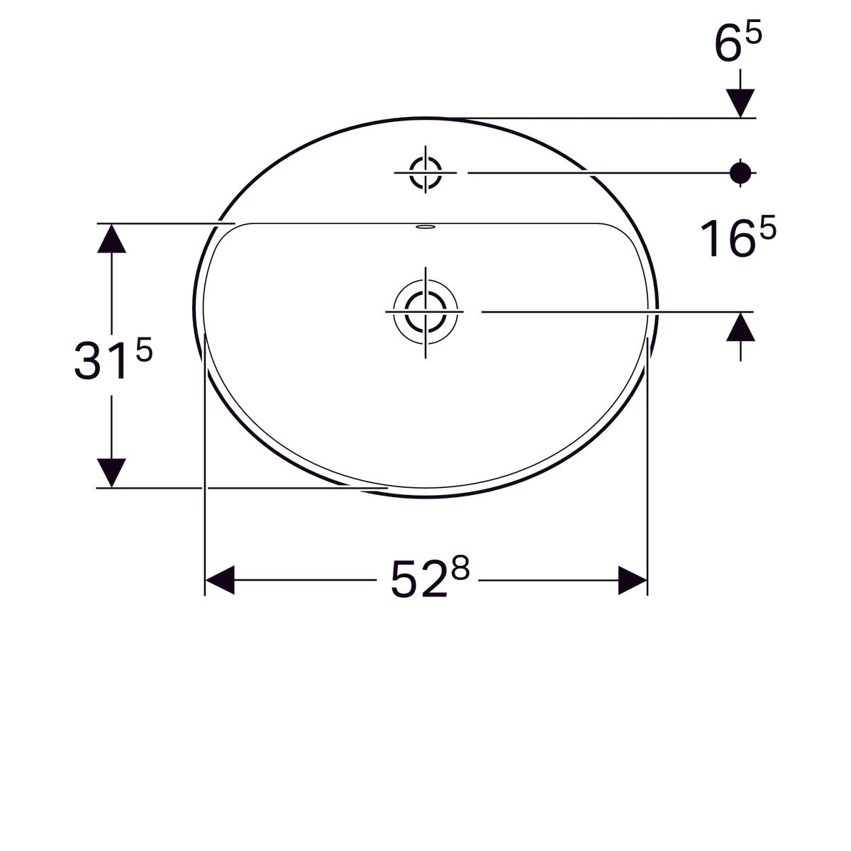 Pesuallas Geberit Variform 550x450x178 mm - KarelianStore