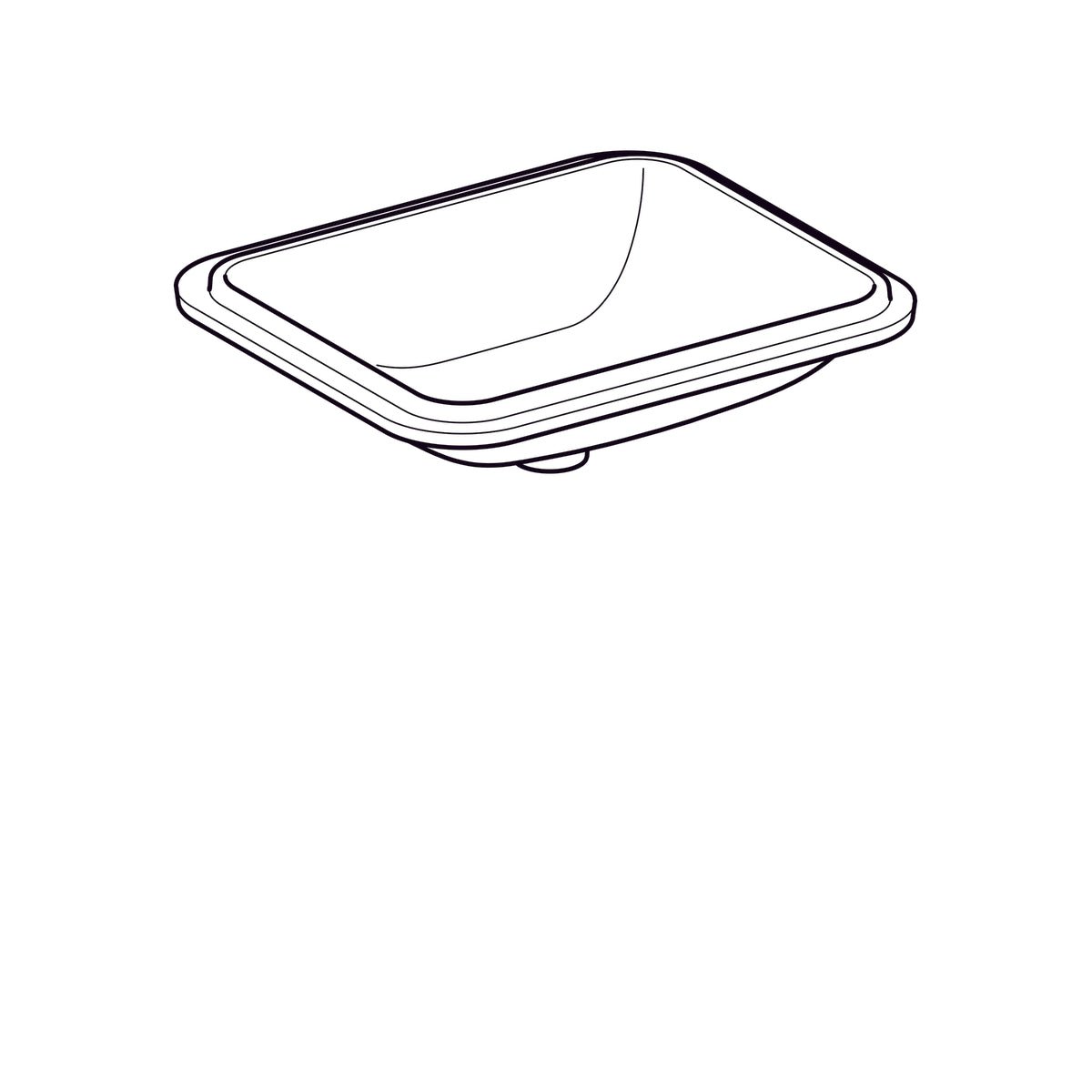 Pesuallas Geberit Variform 580x490x178 mm Tason Alle Ilman ylivuotoa - KarelianStore