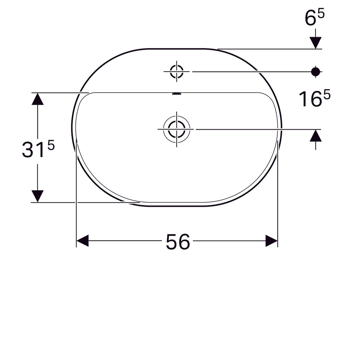 Pesuallas Geberit Variform 600x450x178 mm - KarelianStore