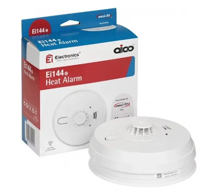Lämpöilmaisin FSM EI144E 230V Paristovarmennuksella - KarelianStore