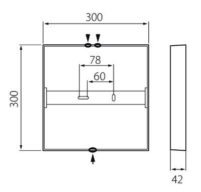 Pinta-asennusvalaisin Airam Kubo 300 IP20 21W 1700lm - KarelianStore