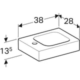 Pesuallas Geberit Icon 380x280x135 mm Valkoinen Vasen - KarelianStore