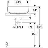 Pesuallas Geberit Variform 450x450x158 mm - KarelianStore