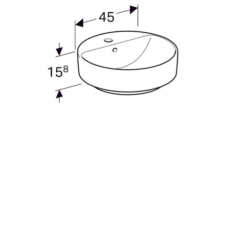 Pesuallas Geberit Variform 450x450x158 mm - KarelianStore