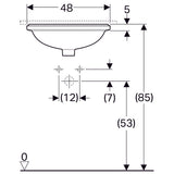 Pesuallas Geberit Variform 495x420x180 mm Tason Alle - KarelianStore