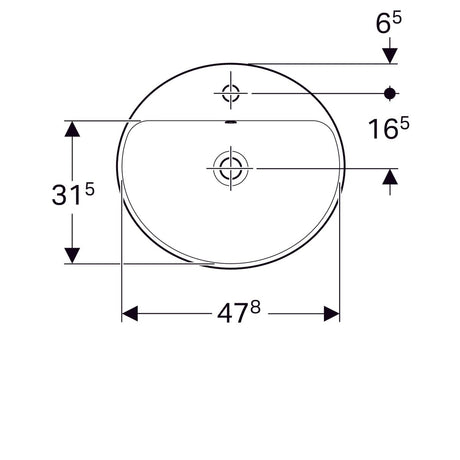 Pesuallas Geberit Variform 500x450x178 mm - KarelianStore