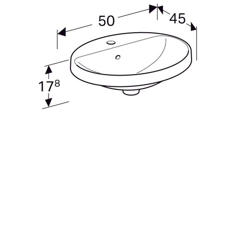 Pesuallas Geberit Variform 500x450x178 mm - KarelianStore