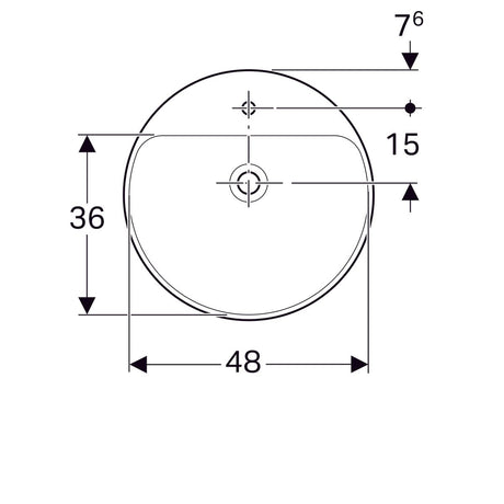 Pesuallas Geberit Variform 500x500x185 mm - KarelianStore