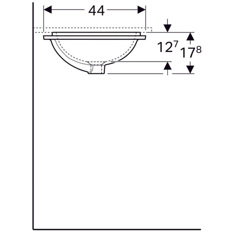Pesuallas Geberit Variform 530x178x440 mm Tason Alle - KarelianStore