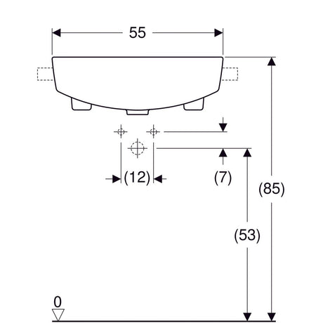 Pesuallas Geberit Variform 550x450x185 mm - KarelianStore