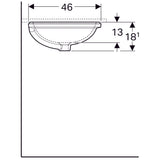 Pesuallas Geberit Variform 625x490x180 mm Tason Alle - KarelianStore