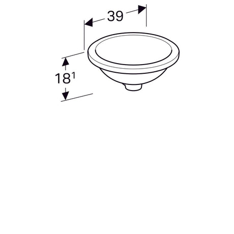 Pesuallas Geberit Variform Keratect 405x420x180 mm Tason Alle Ilman ylivuotoa - KarelianStore
