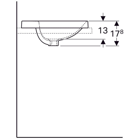 Pesuallas Geberit Variform Keratect 480x480x178 mm - KarelianStore