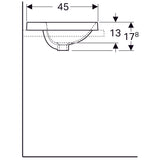 Pesuallas Geberit Variform Keratect 500x450x178 mm - KarelianStore