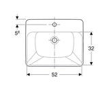 Pesuallas Geberit Variform Keratect 550x450x185 mm - KarelianStore