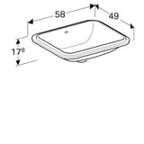 Pesuallas Geberit Variform Keratect 580x490x178 mm Tason Alle - KarelianStore