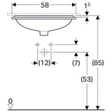 Pesuallas Geberit Variform Keratect 580x490x178 mm Tason Alle - KarelianStore