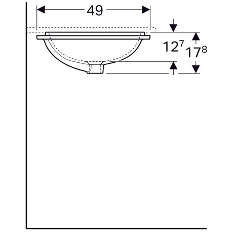 Pesuallas Geberit Variform Keratect 580x490x178 mm Tason Alle - KarelianStore
