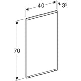 Tasopeili Geberit Option Plus 400x700 mm - KarelianStore