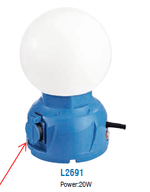 Työmaavalaisin PROF LED 28W 3200lm 2xPR 5m IP54 - KarelianStore