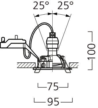 Alasvalo Lumiance Inset Trend Swing 6W GU10 3000K IP44 Alumiini - KarelianStore