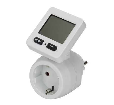 Energiamittari Opal Pistorasia + Kytkin 2 INC LCD 16A - KarelianStore