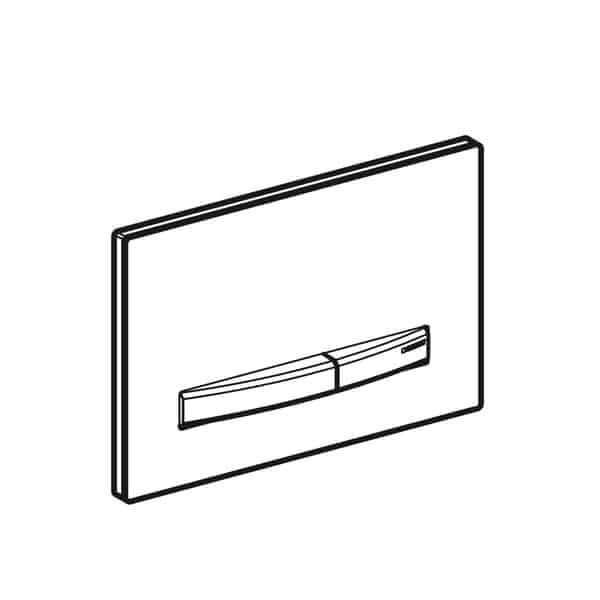 Huuhtelupainike Geberit Sigma 50 Musta (RAL 9005) - KarelianStore