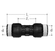 Jatkoliitin Sanipex MT Kompo GF 20x20 PPSU PA - KarelianStore