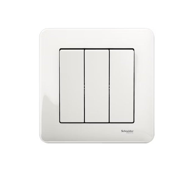 Kytkin Schneider Electric Exxact 3-osainen Valkoinen - KarelianStore