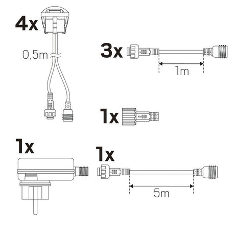 Maavalaisin Hide-a-lite Steplight Garden Kit 12V 4x3lm 4.5W 3000K - KarelianStore