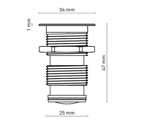 Maavalaisin Saas-Instrumentti Blaze IP67 3000K Hopea - KarelianStore