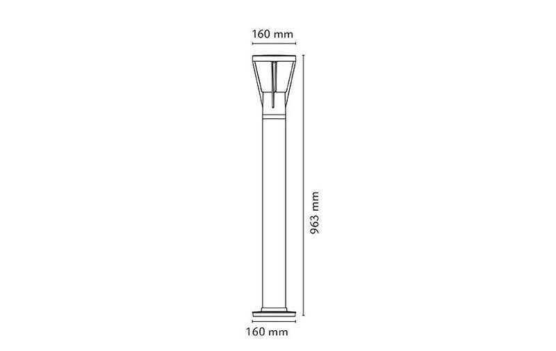 Pihapiirivalaisin SG Argo Air 6.5W 230V 2700K Grafiitti - KarelianStore