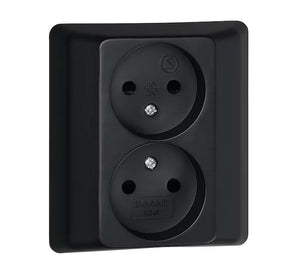 Pistorasia Opal 2n 16A IP20 UPR Musta - KarelianStore