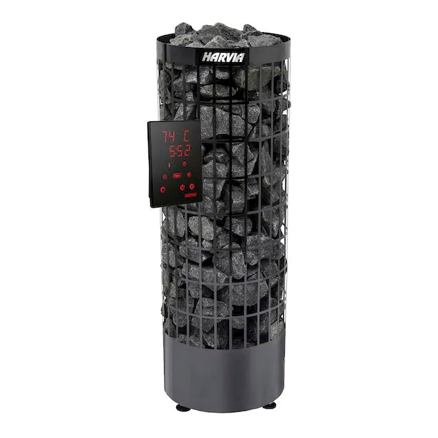 Sähkökiuas HARVIA CILINDRO PC70XE BLACK STEEL - KarelianStore