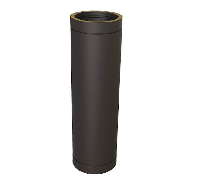 Savupiipun Jatko-osa Jeremias 1m 150mm Musta - KarelianStore