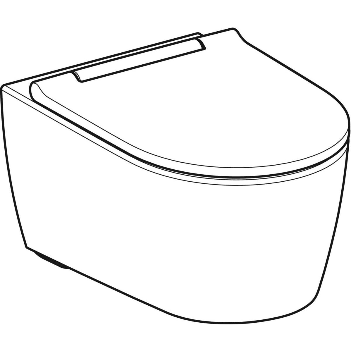 Seinä-WC GEBERIT ONE TURBOFLUSH KANSI KROMATTU - KarelianStore