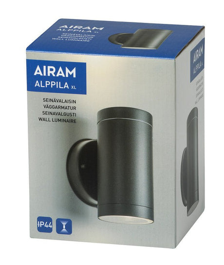 Seinävalaisin Airam Alppila XL IP44 2xGU10 Antrasiitti - KarelianStore