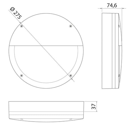 Seinävalaisin Airam Halo Eye IP65 14W Valkoinen - KarelianStore