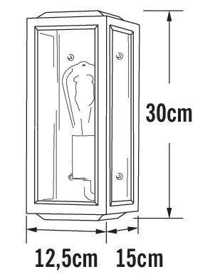 Seinävalaisin Konstmide Carpi 7348-750 IP44 E27 Musta - KarelianStore