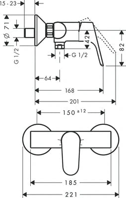 Suihkuhana Hansgrohe 31962000 Focus - KarelianStore