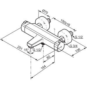 Termostaattihana Mora 390100 LionX - KarelianStore