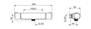 Termostaattihana Oras 7461 Nova 3/4 - KarelianStore