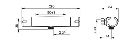 Termostaattihana Oras 7471 Nova 3/4 - KarelianStore