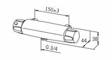 Termostaattihana Oras 7471 Nova 3/4 - KarelianStore