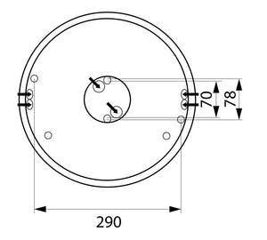 Tunnistinvalaisin Ensto Lumo IP44 25W 335mm - KarelianStore
