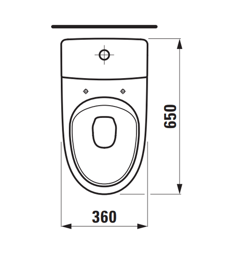WC-istuin Laufen Kompas S Rimless Avoin - KarelianStore