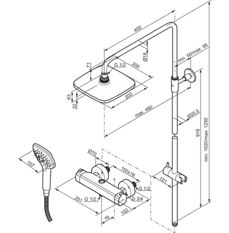 Yläsuihkupaketti Mora LionX 391900.DB - KarelianStore